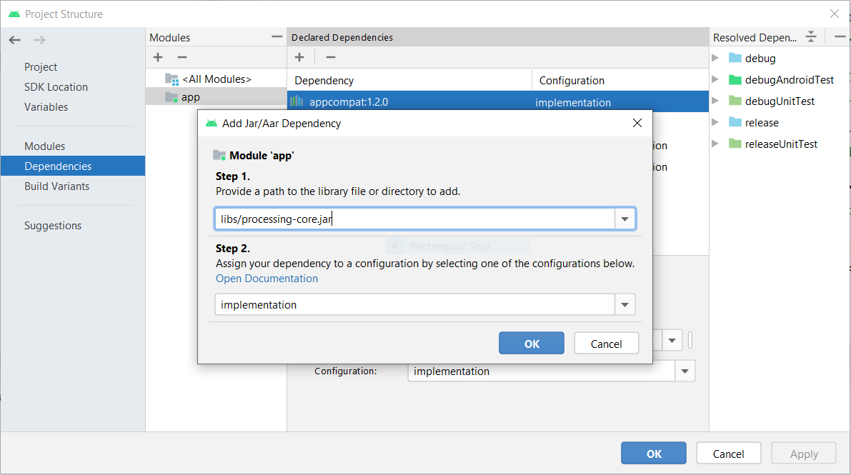 Module settings